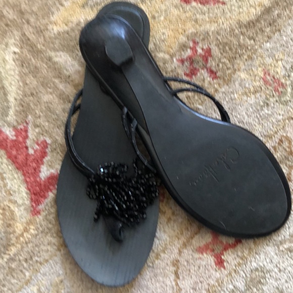 Cole Haan black suede size 10B sandals. - Picture 2 of 6
